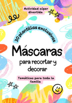 Máscaras para Imprimir, Recortar y Decorar – Pack Digital (30 Plantillas)