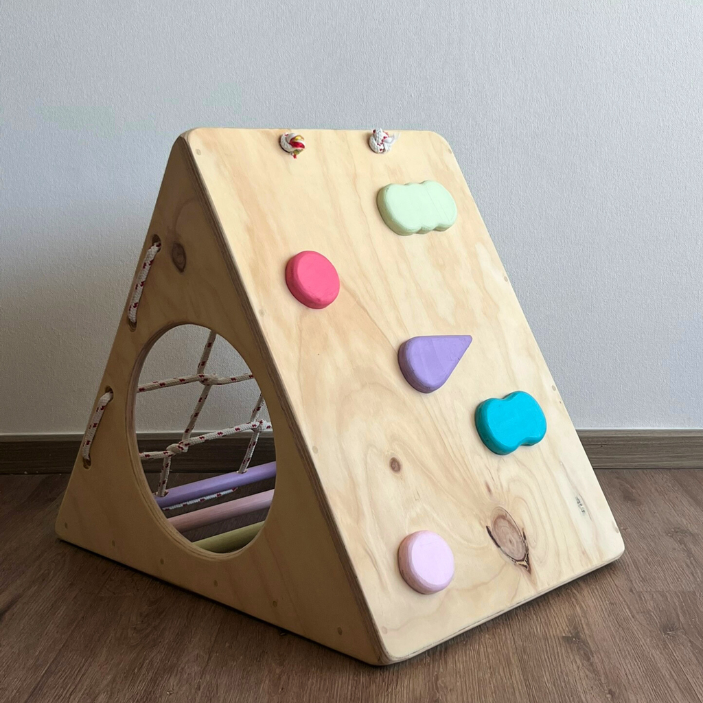 🔺 Triángulo Pikler 3 en 1 – Escalada, equilibrio y aventura sin límites