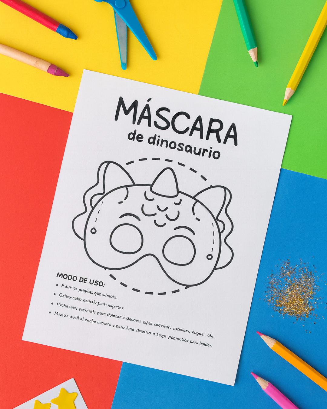Máscaras para Imprimir, Recortar y Decorar – Pack Digital (30 Plantillas)