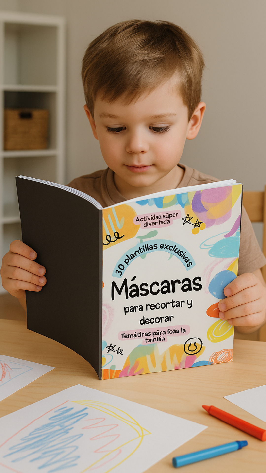 Máscaras para Imprimir, Recortar y Decorar – Pack Digital (30 Plantillas)